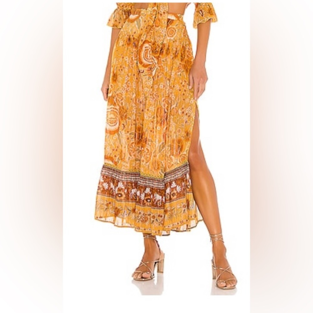 Spell mystic maxi skirt in sunflower